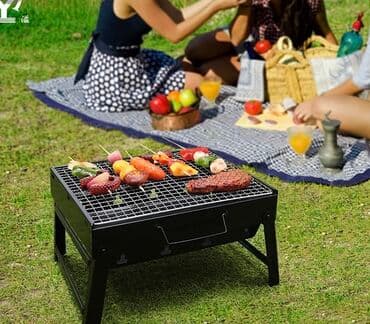 mini manqal: Manqal barbeku (yeni) Piknik manqali 🔺35x27 sm olcide 🔺cemodan — 6