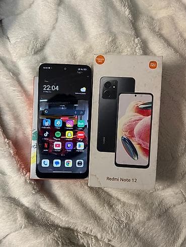 ipad satilir: Redmi Note 12, 128 GB, rəng - Qara, Barmaq izi, Face ID — 9