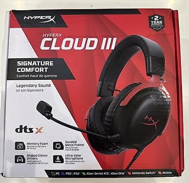 HyperX Cloud III oyun qulaqlığı - Səs: DTS Headphone:X dəstəyi ilə