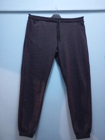 klassik şalvar: Qadın üçün palto parçasından isti və rahat cibli beli rezinlidir — 3