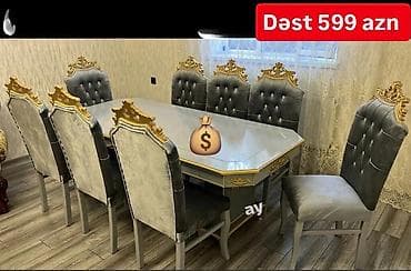 ikinci el stollar: Masa desti rəng seçimi var — 1