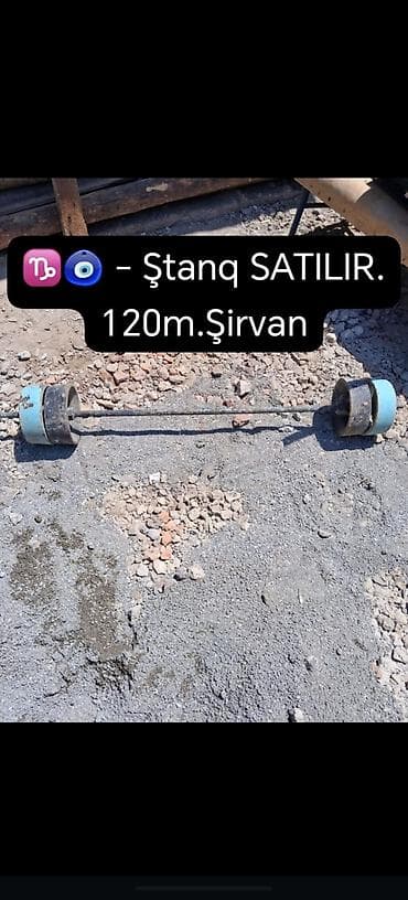 baraban satisi: Ştanq (dambbell/barbell tipli ştanq) satılır. - Uzun metal ştanq — 1