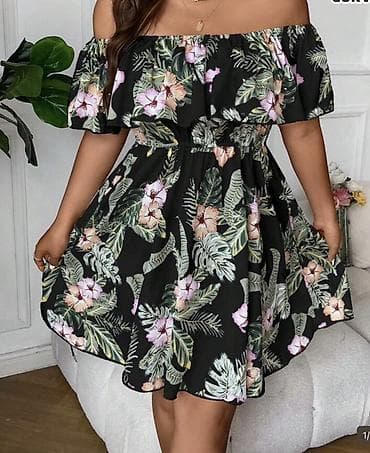 mini çanta: 1 defe geyinilib, Qadın donu – tropik naxışlı, açıq qol - Bel — 1