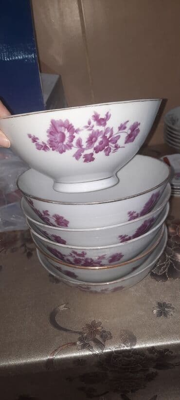 ucuz qab qacaqlar: Boşqablar, rəng - Ağ — 1