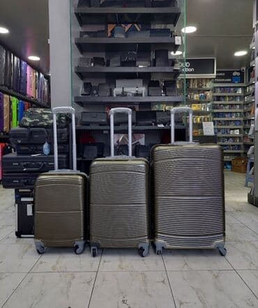 yol cantası: Polikarbonatdan hazirlanmis camadanlar S-120m. M-160m. L-200m Camadan — 1