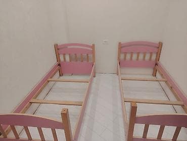 taxti: Oğlan və qız üçün, İşlənmiş, Çarpayı, Bazasız, Matrassız, Siyirməsiz — 1