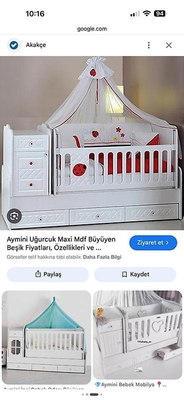 il: Oğlan və qız üçün, Dördbucaq, Beşik, Dəst ilə, Yellənmə mexanizmsiz — 1