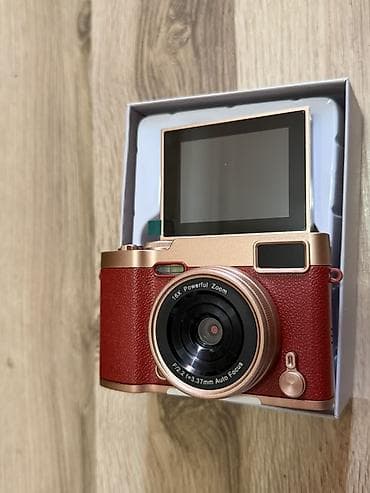 Foto və videokameralar: Rəqəmsal foto/video kamera – qırmızı-qızılı gövdə, yuxarı açılan — 2