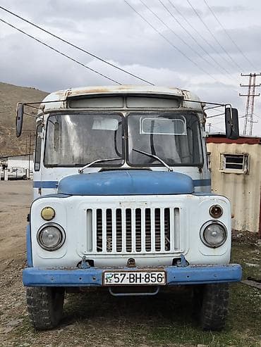 GAZ-53 əsaslı kiçik avtobus (PAZ tipli kuzov) - Korpus: metal, 1 yan