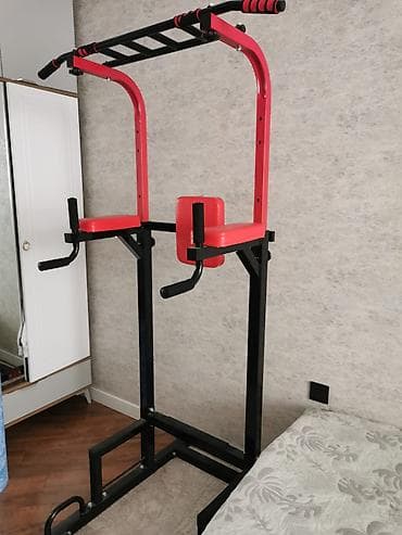 turnik: Ev üçün çoxfunksiyalı turnik–parallel qollar–dips stansiyası - — 4