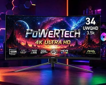 MSI MAG seriyalı əyri oyun monitoru - Ekran: 34", UWQHD (3.5K)