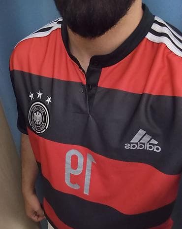 Futbolkalar: Futbolka, Adidas, L, rəng - Qara — 8