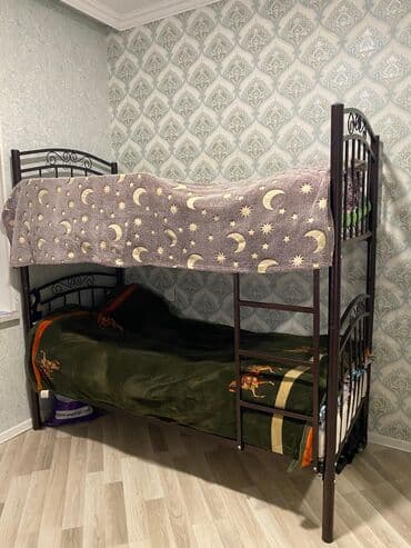 детская кровать баку: Metall ikimərtəbəli çarpayı - Korpus: möhkəm metal konstruksiya, tünd — 1