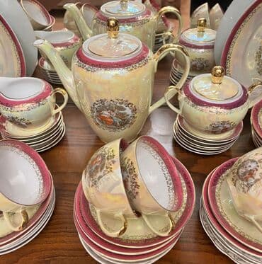 çaşqa: Çay dəsti, Farfor, Madonna, 12 nəfərlik, Almaniya — 4