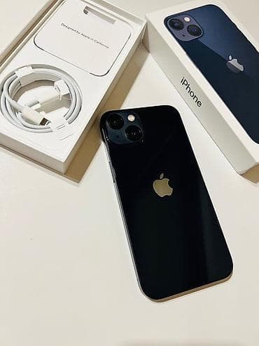 IPhone 13, 128 GB, Qara, Simsiz şarj, Face ID