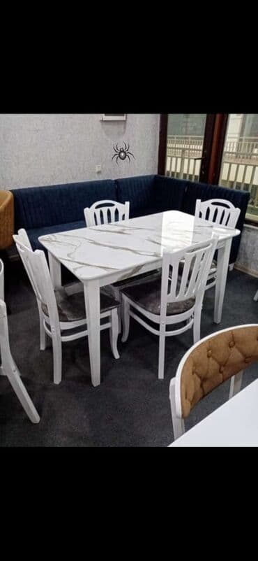 купить круглый стол в баку: Mətbəx üçün, Yeni, 4 stul — 1