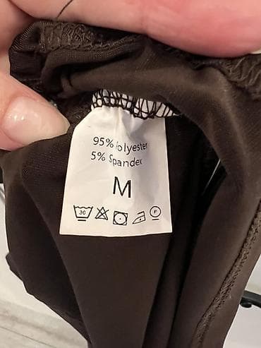 bio4n terkibi: Qadın bluz/kofta - Rəng: tünd qəhvəyi - Dizayn: asimmetrik çiyin — 3