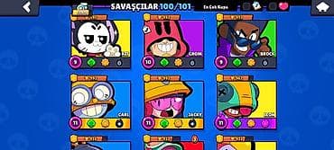 video kamera: Brawl Stars oyun hesabı - Kupa sayı: 53,970 - Karakterlər: 100/101 — 4