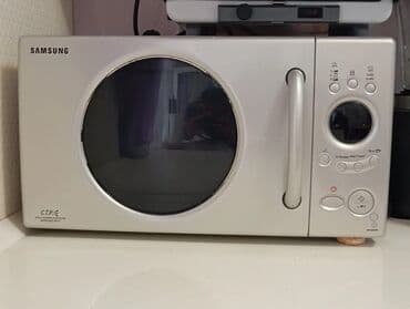 Mikrodalğalı soba Samsung, Ayrıca dayanan, Mikrodalğalar ilə, rəng - Gümüşü