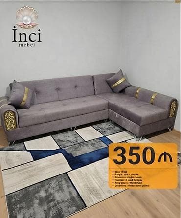 Ev üçün mebel: Yeni, Künc divan, Divan, Bazalı, Açılan — 1