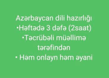 репетитор начальных классов вакансии: Repetitor, Ədəbiyyat, Azərbaycan dili, Abituriyent hazırlığı — 1