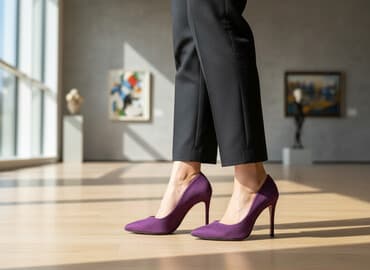 Tuflilər, Ölçü: 38, rəng - Bənövşəyi, İşlənmiş