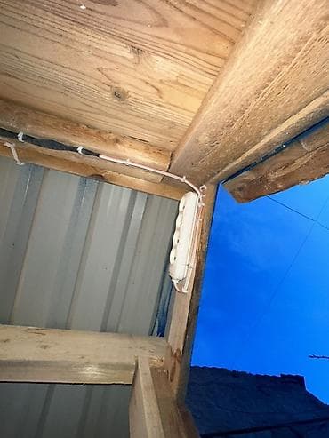 haski iti: Ağacdan hazırlanmış rəngli it evi/volyer - Material: qalın taxta — 9