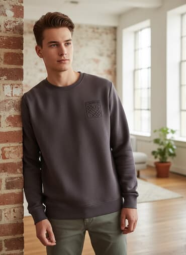 детские свитера травка: Мужская толстовка, цвет - Серый — 1