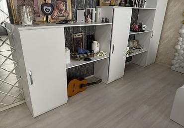 kiçik dolab: Ağ rəngli şkaf-modul - Dizayn: Minimalist, düz xətli, ağ korpus və — 8