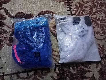 ust geyimləri: Kaska örtüyü, 2 model: - Mavi qulaqlı şən obraz - Panda dizaynı — 2