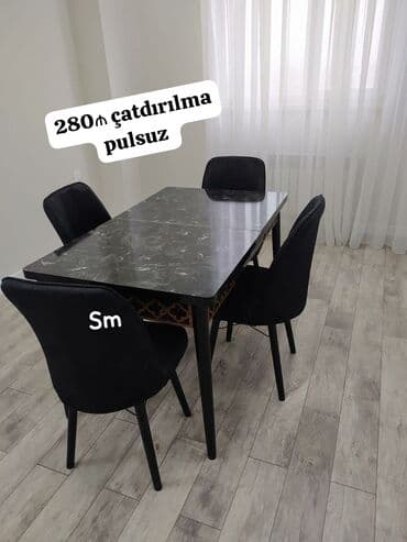 sumqayit stol stul: Qonaq otağı üçün, Yeni, Açılan, 4 stul — 1