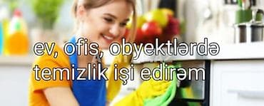 Təmizlik | Evlər, Kafe, mağazalar, Həyətlər | Təmirdən sonra təmizlik, Pəncərələrin, fasadların yuyulması, Ümumi təmizlik