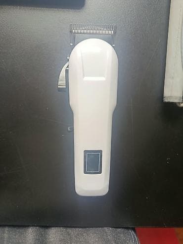 ucuz modem: Saç kəsim maşını – simsiz, şarjlı - Rəng: ağ korpus, paslanmayan — 2
