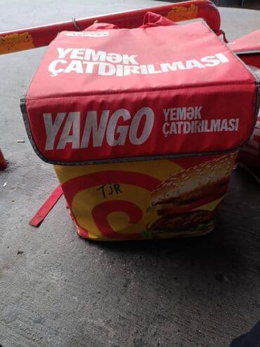 qırmızı kupalnik: Yango çantası 
Normal vəziyyətdədir — 2