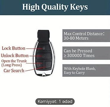 Мониторы: Maşın üçün Keyless Entry (açar-sız daxilolma) komplekti — 5