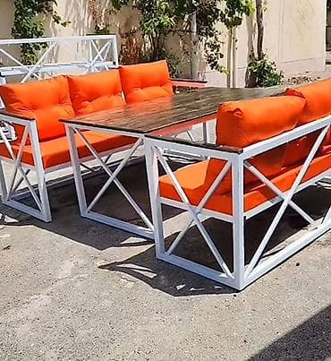 kuxna stolari: Mətbəx üçün, Yeni, Açılmayan, Dördbucaq masa, 4 stul — 7