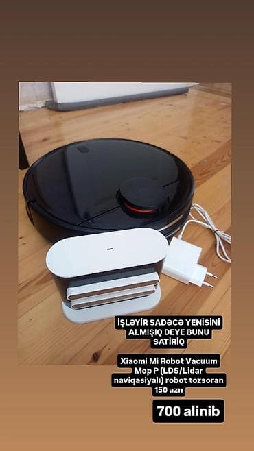 Xiaomi Mi Robot Vacuum Mop P robot tozsoran - LDS/Lidar naviqasiya