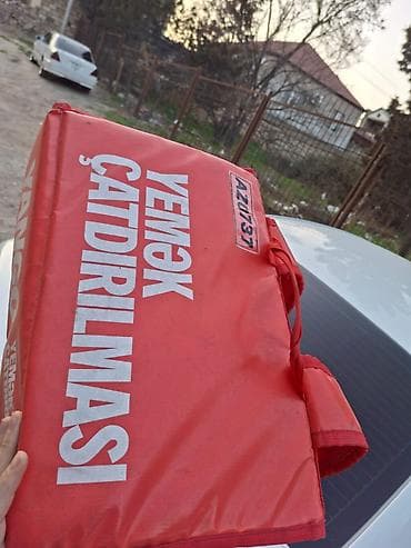 alfa term: Yango “Yemək çatdırılması” termo çantası - Rəng: qırmızı, üzərində — 4