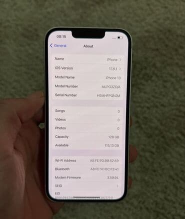 сотовый телефон fly ff249 black: IPhone 13, 128 ГБ, Midnight, Гарантия, Беспроводная зарядка, Face ID — 3