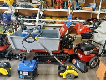 Məhəccərlər: Paletli mini daşıyıcı (dumper) - Güc mənbəyi: benzinli mühərrik, 4.5 — 3