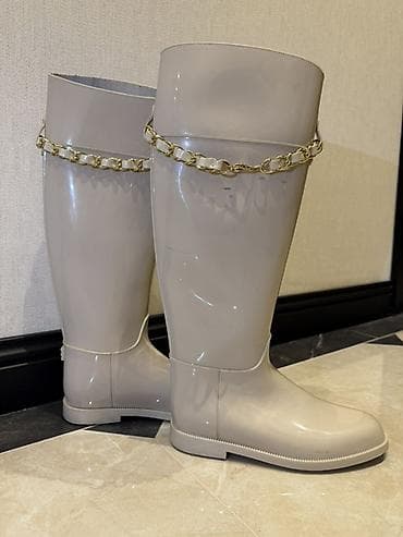 Çəkmə, Ölçü: 36, rəng - Bej, İşlənmiş — 1