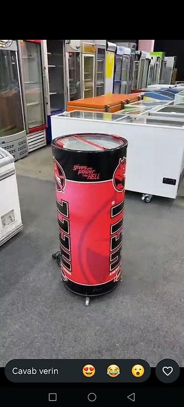 2 qapılı Hisense Soyuducu Satılır, rəng - Gümüşü, Təkərli