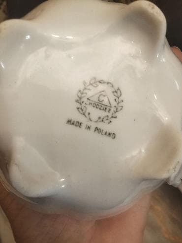 mis caydan: Çay dəsti, rəng - Ağ, Farfor, Polşa — 6