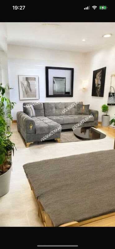 Sifarişlə divanlar: Künc divan, Qonaq otağı üçün, Parça, Bazalı, Açılan, Kitab — 3