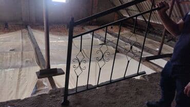 demir perilalar: Dəmir məhəccər hissəsi - Material: qalın profilli metal/dəmir - — 1