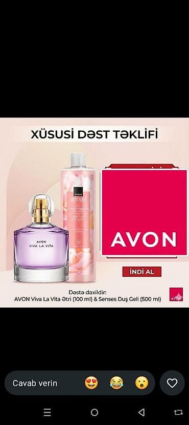AVON məhsulları – seçilmiş qulluq və ətir dəstləri 1) Anew — 2