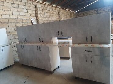 дачный набор стол и стулья: Sifarişlə mətbəx dəsti, Teksturalı laminat, Kredit yoxdur — 1