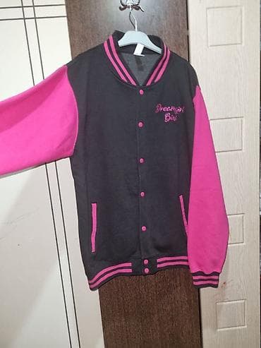 ic geyim: Just Hoods (AWDis) JH043 kolleçiya stili varsity ceket - Rəng: qara — 1