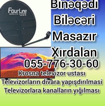 Peyk antenalarının quraşdırılması | Quraşdırılma, Təmir, Tənzimlənmə | Zəmanət