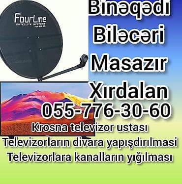kondisioner ustasi gence: Peyk antenalarının quraşdırılması | Quraşdırılma, Təmir, Tənzimlənmə | Zəmanət — 1